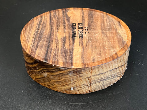 7"x2" KD Exhibition Grade Curupau Wood Bowl Turning Blank (#00132)