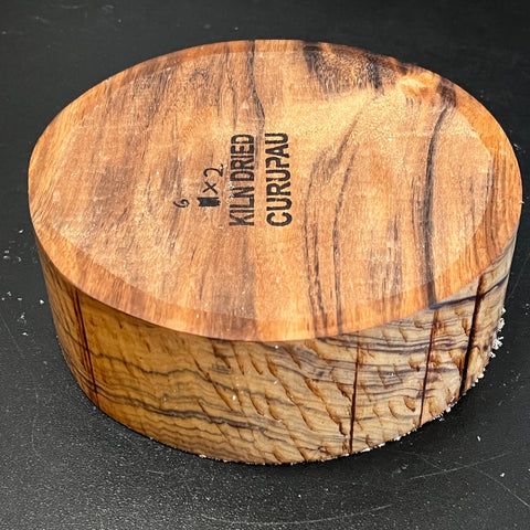 6"x2" KD Exhibition Grade Curupau Wood Bowl Turning Blank (#00137)