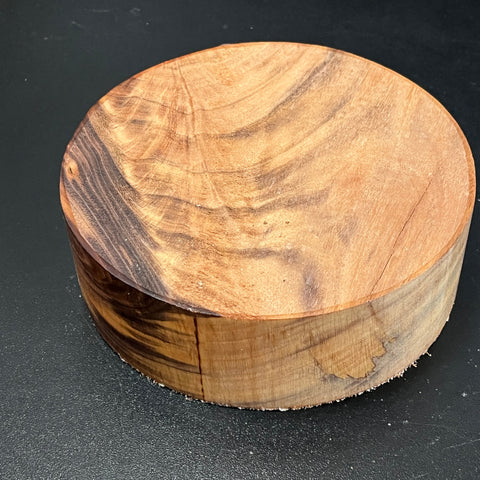 6"x2" KD Figured Curupau Wood Bowl Turning Blank (#00138)