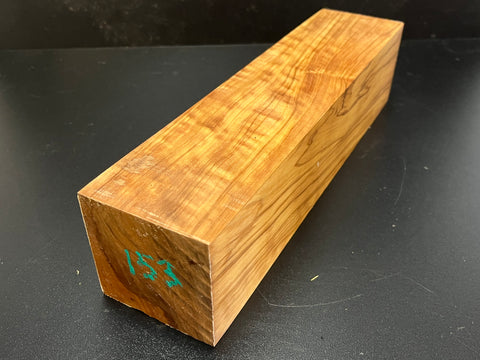 3"x3"x12" Figured Olivewood Wood Spindle Turning Blank (#00153)