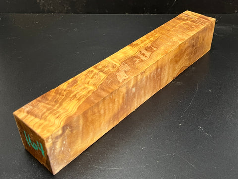 2"x2"x12" Figured Olivewood Wood Spindle Turning Blank (#00164)