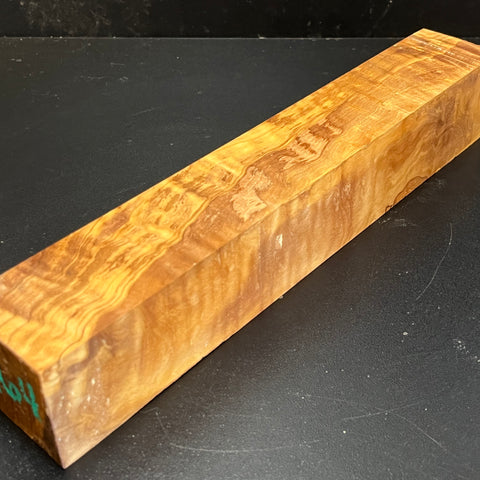 2"x2"x12" Figured Olivewood Wood Spindle Turning Blank (#00164)
