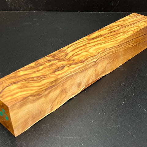2"x2"x12" Figured Olivewood Wood Spindle Turning Blank (#00165)