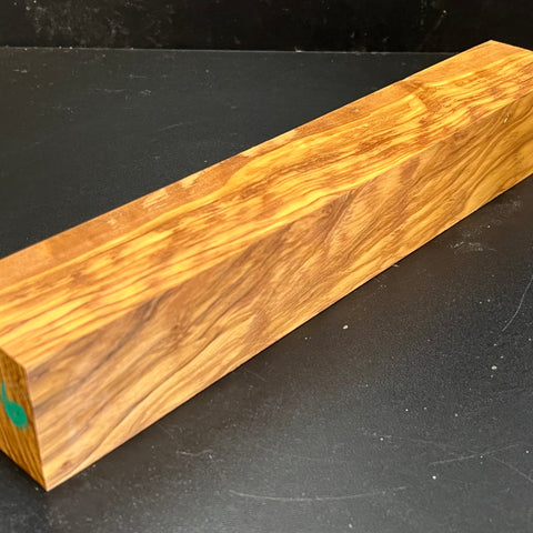 2"x2"x12" Figured Olivewood Wood Spindle Turning Blank (#00166)