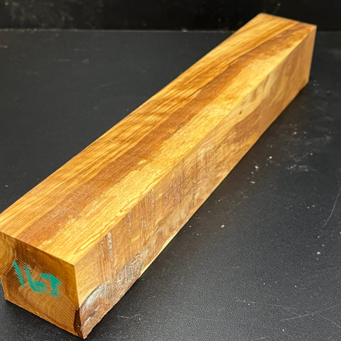2"x2"x12" Figured Olivewood Wood Spindle Turning Blank (#00167)