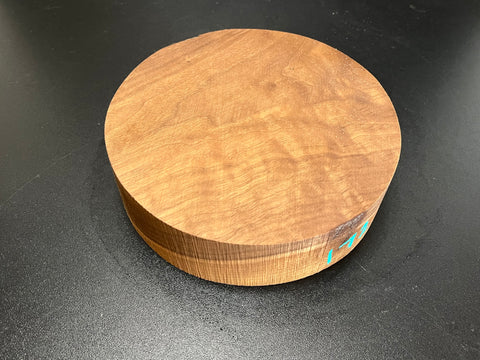 7"x2" KD Lightly Figured Black Walnut Wood Bowl Turning Blank (#00172)