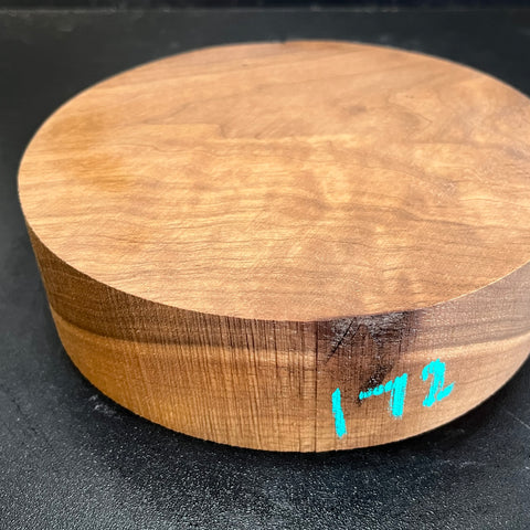 7"x2" KD Lightly Figured Black Walnut Wood Bowl Turning Blank (#00173)