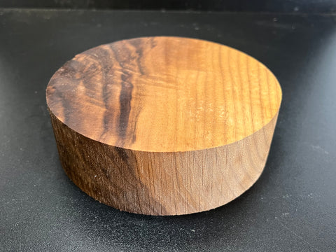 6"x2" KD Lightly Figured Black Walnut Wood Bowl Turning Blank (#00176)