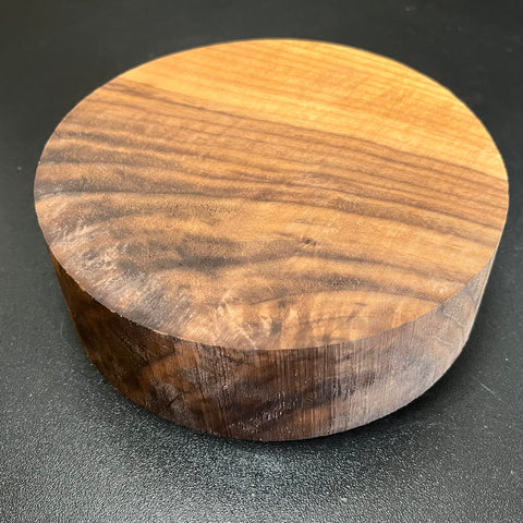 6"x2" KD Lightly Figured Black Walnut Wood Bowl Turning Blank (#00177)