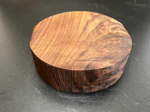 6"x2" KD Lightly Figured Black Walnut Wood Bowl Turning Blank (#00178)