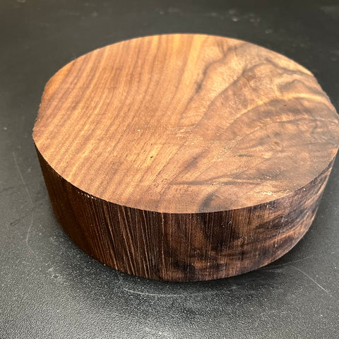 6"x2" KD Lightly Figured Black Walnut Wood Bowl Turning Blank (#00178)