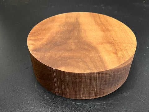6"x2" KD Lightly Figured Black Walnut Wood Bowl Turning Blank (#00184)