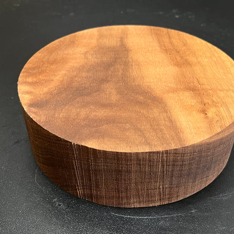 6"x2" KD Lightly Figured Black Walnut Wood Bowl Turning Blank (#00184)
