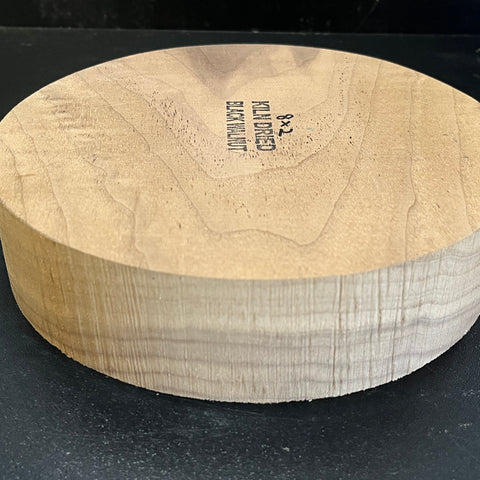 8"x2" KD Sappy Walnut Wood Bowl Turning Blank (#00187)