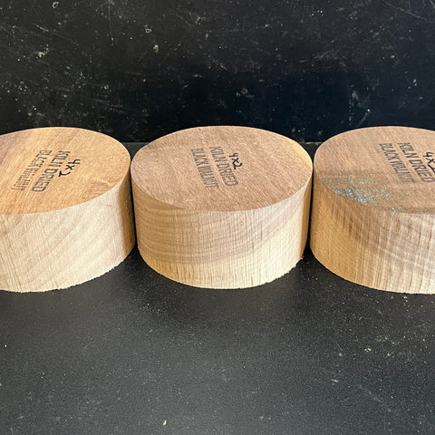 4"x2" KD Sappy Walnut (3 pcs) Wood Bowl Turning Blank (#00197)