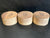 4"x2" KD Sappy Walnut (3 pcs) Wood Bowl Turning Blank (#00197)