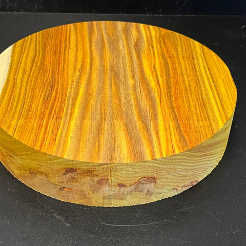 9"x2" KD Exhibition Grade Canarywood Wood Bowl Turning Blank (#00201)