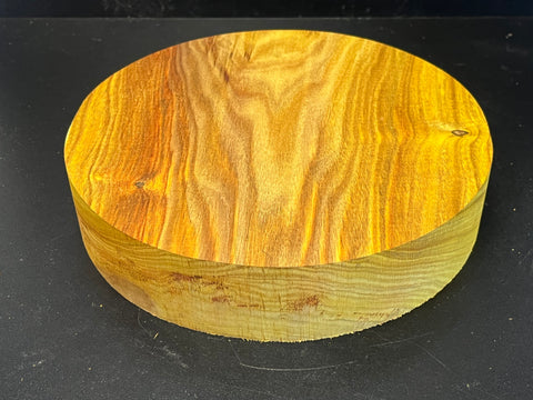 9"x2" KD Exhibition Grade Canarywood Wood Bowl Turning Blank (#00202)