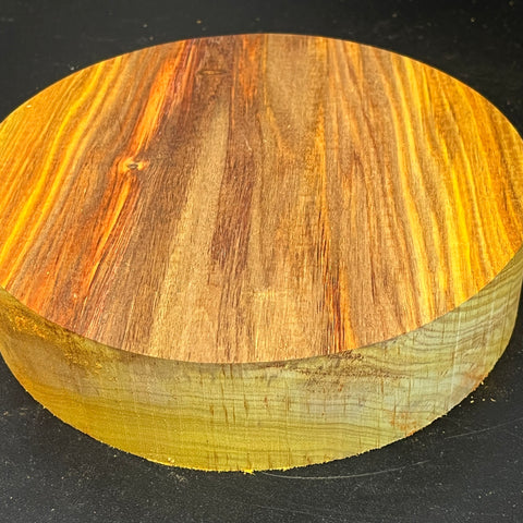 8"x2" KD Exhibition Grade Canarywood Wood Bowl Turning Blank (#00210)