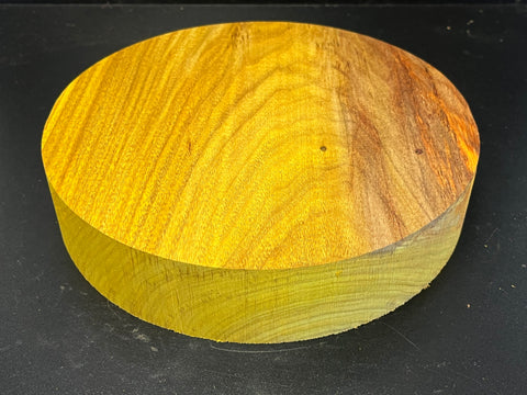 9"x2" KD Exhibition Grade Canarywood Wood Bowl Turning Blank (#00233)