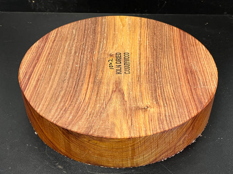 10"x2" KD Exhibition Grade Canarywood Wood Bowl Turning Blank (#00254)