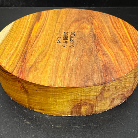 9"x2" KD Exhibition Grade Canarywood Wood Bowl Turning Blank (#00256)