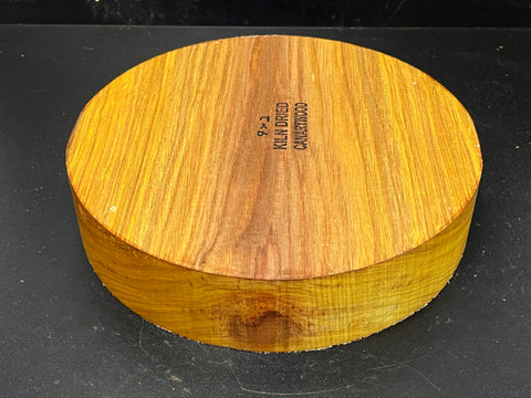 9"x2" KD Exhibition Grade Canarywood Wood Bowl Turning Blank (#00257)