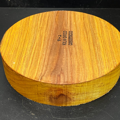 9"x2" KD Exhibition Grade Canarywood Wood Bowl Turning Blank (#00257)