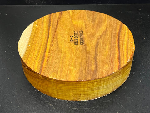 9"x2" KD Exhibition Grade Canarywood Wood Bowl Turning Blank (#00259)