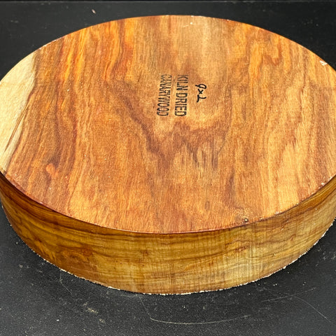 9"x2" KD Exhibition Grade Canarywood Wood Bowl Turning Blank (#00261)