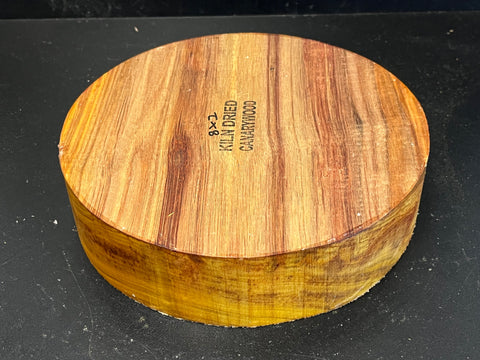 8"x2" KD Exhibition Grade Canarywood Wood Bowl Turning Blank (#00263)