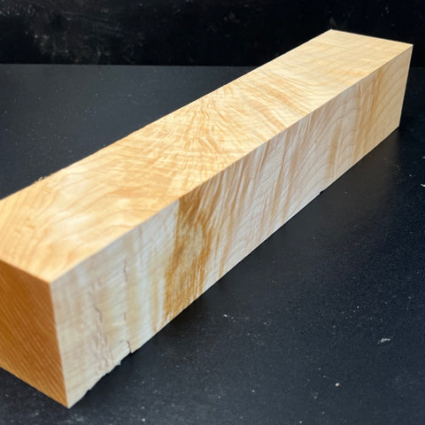 2"x2"x12" KD Figured Hard Maple Wood Spindle Turning Blank (#00275)