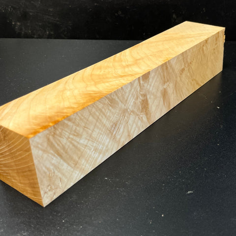 2"x2"x12" KD Figured Hard Maple Wood Spindle Turning Blank (#00276)