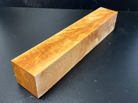 2"x2"x12" KD Figured Hard Maple Wood Spindle Turning Blank (#00281)