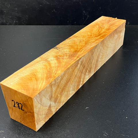 2"x2"x12" KD Figured Hard Maple Wood Spindle Turning Blank (#00282)