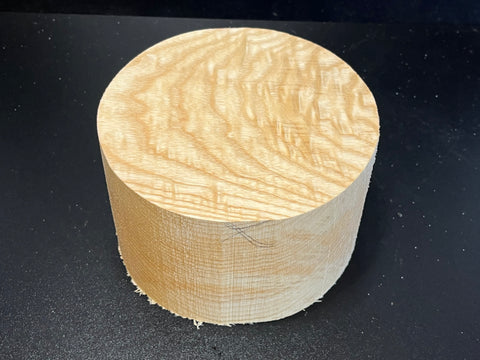 6"x4" KD Curly Ash Wood Bowl Turning Blank (#00284)