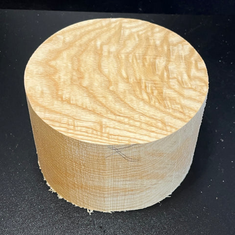 6"x4" KD Curly Ash Wood Bowl Turning Blank (#00284)