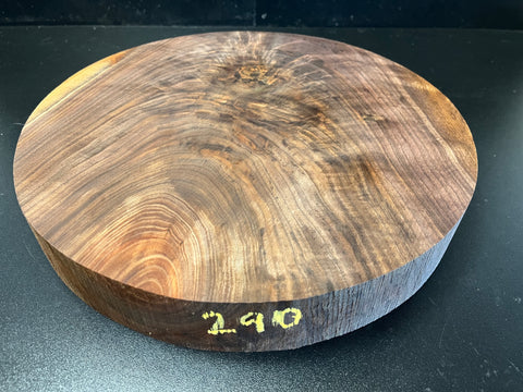 13"x2" KD Figured Black Walnut Wood Bowl Turning Blank (#00290)