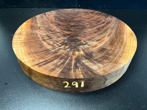 13"x2" KD Figured Black Walnut Wood Bowl Turning Blank (#00291)