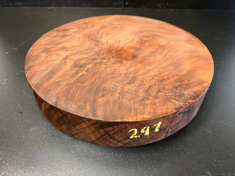 11"x2" KD Figured Black Walnut Wood Bowl Turning Blank (#00297)