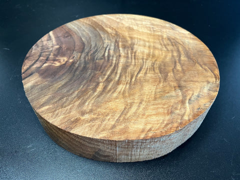 10"x2" KD Figured Black Walnut Wood Bowl Turning Blank (#00301)