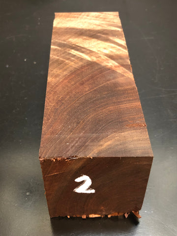 3"x3"x8" KD Figured Walnut Wood Spindle Turning Blank (#002)