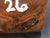 3"x3"x8" KD Figured Walnut Wood Spindle Turning Blank (#0026)