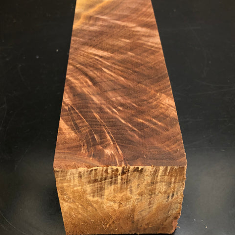 3"x3"x10" KD Figured Walnut Wood Spindle Turning Blank (#00407)