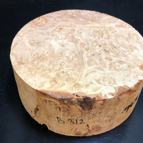 8"x3" KD Maple Burl Wood Bowl Turning Blank (#00312)