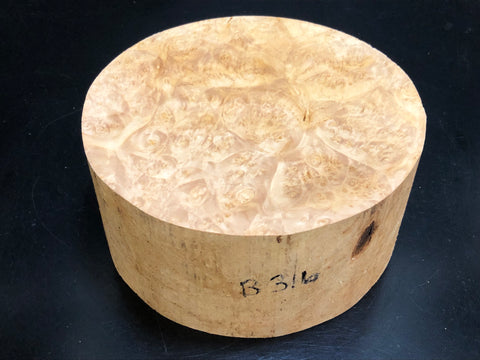 7"x3" KD Maple Burl Wood Bowl Turning Blank (#00316)