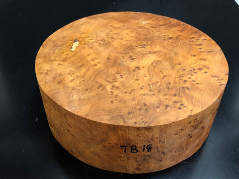 9"x3" Thuya Burl Wood Bowl Turning Blank (#0018)