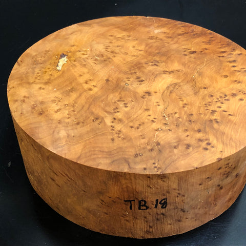 9"x3" Thuya Burl Wood Bowl Turning Blank (#0018)