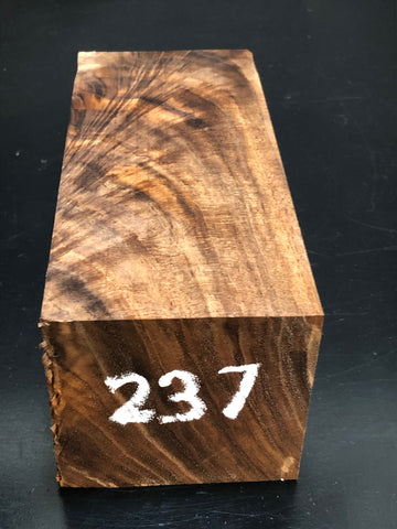 3"x3"x6" KD Figured Walnut Wood Spindle Turning Blank (#00237)