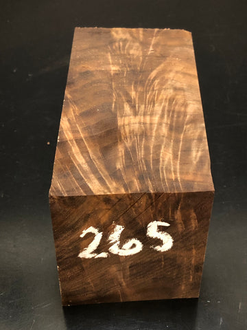 3"x3"x6" KD Figured Walnut Wood Spindle Turning Blank (#00265)